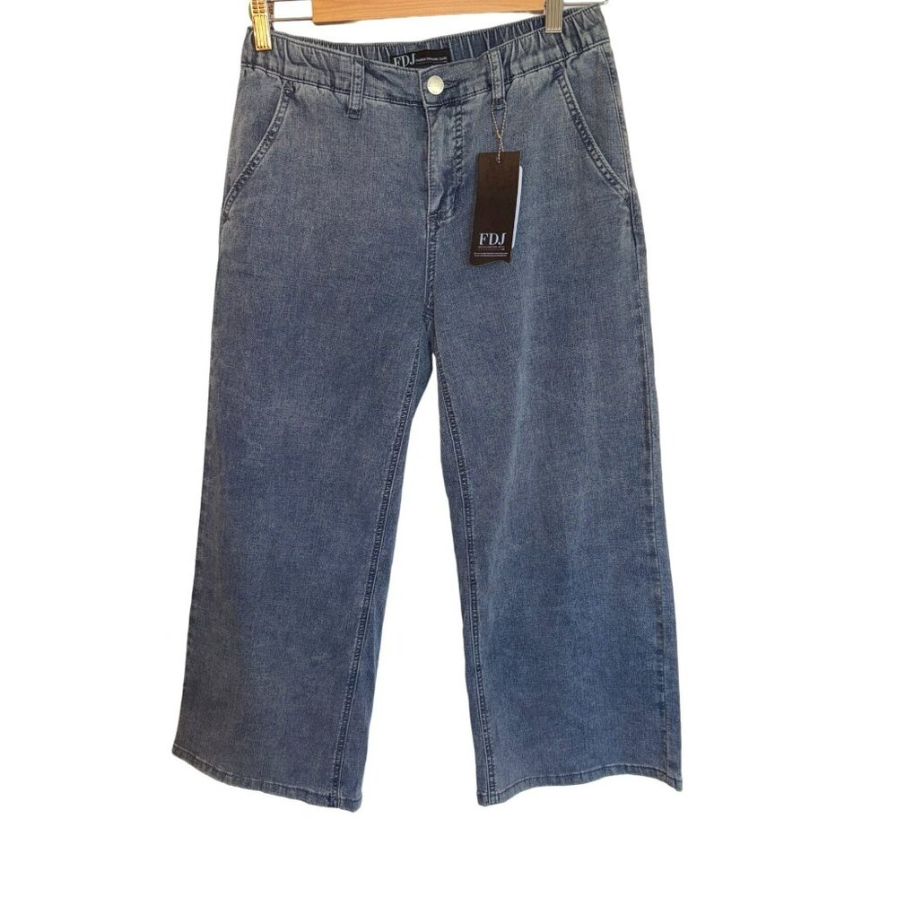 NWT FDJ Wide Leg Jean Women 4 Stretch Denim Sustainable Eco-Friendly Casual Wear